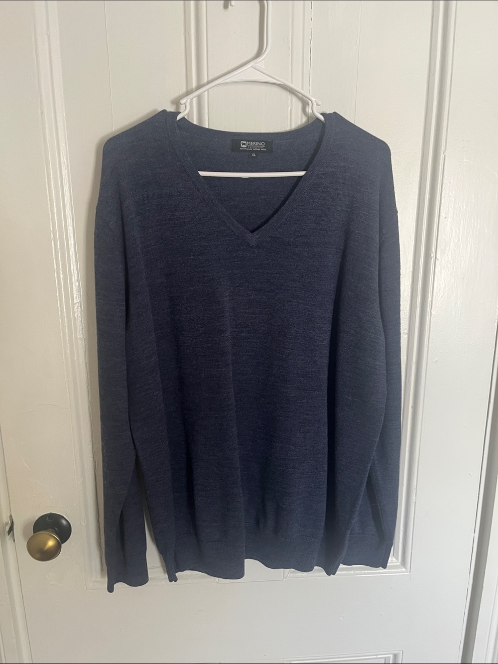 Men's Merino Wool V-Neck Sweater